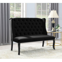 Wayfair Black Velvet Kitchen Dining Benches You ll Love in 2024